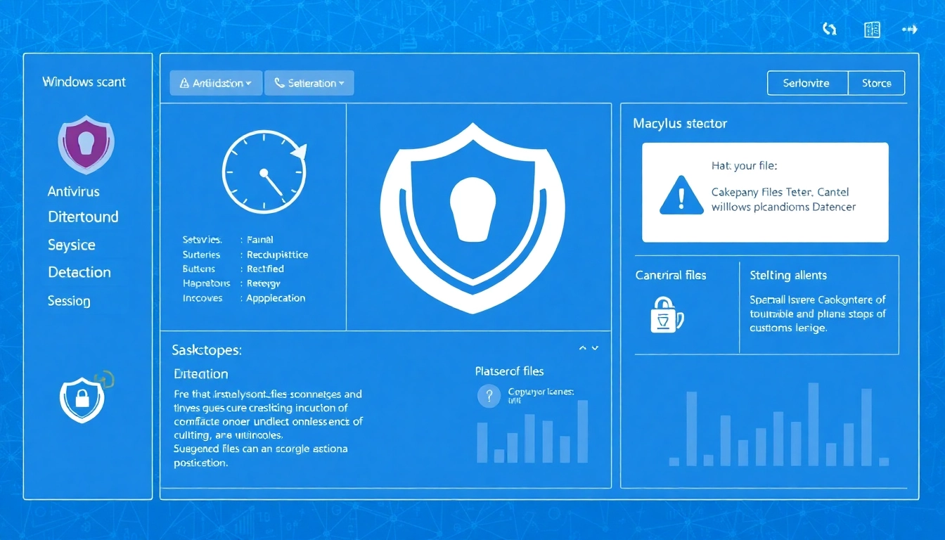 Screenshot of https://sys32win.com/ dashboard showcasing malware detection and cybersecurity threats detection interface in a professional digital style.