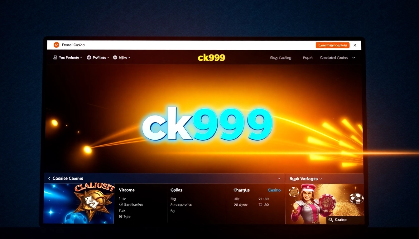 ct999 online casino platform with vibrant graphics and user interface for engaging betting experience