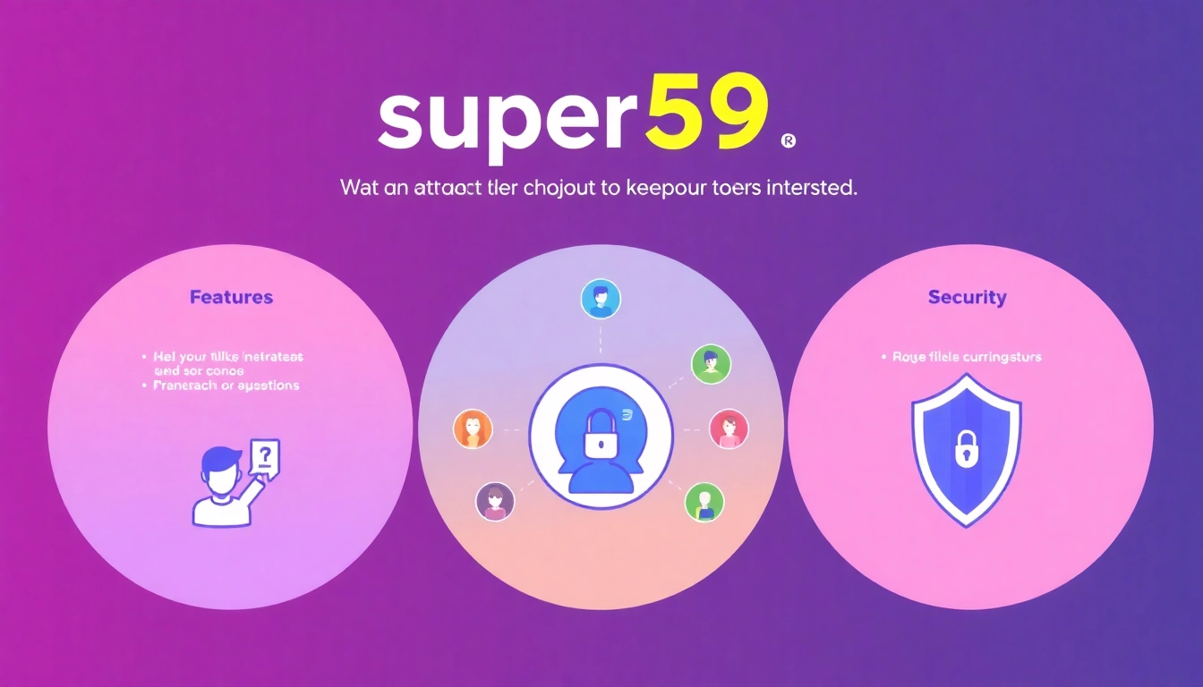 Gambar ilustrasi platform super59 yang menampilkan fitur utama dan keamanan, menarik perhatian pengguna dan meningkatkan waktu di halaman.