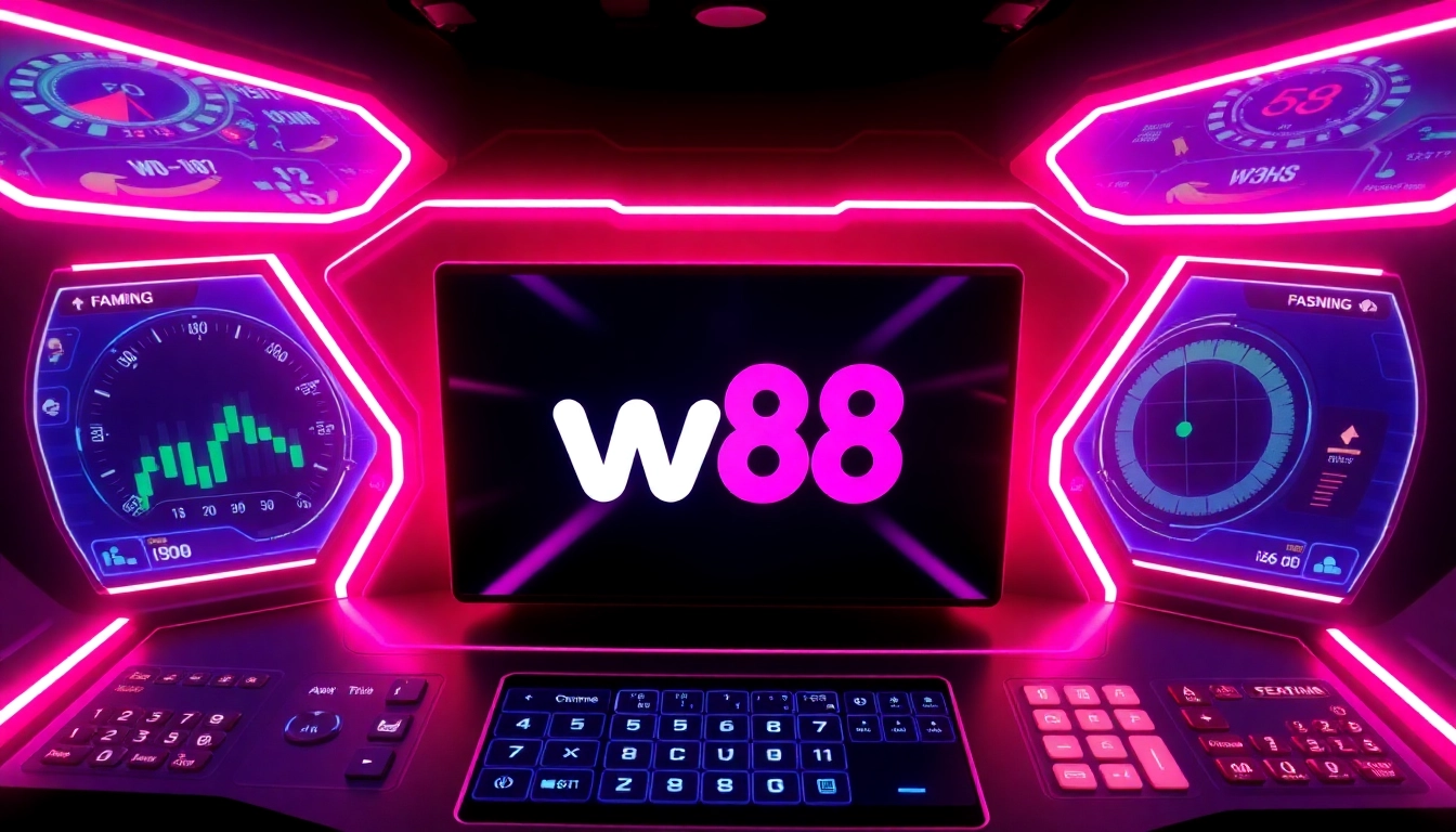 W88 online betting platform featuring sports and casino games, engaging users with vibrant visuals and intuitive design.