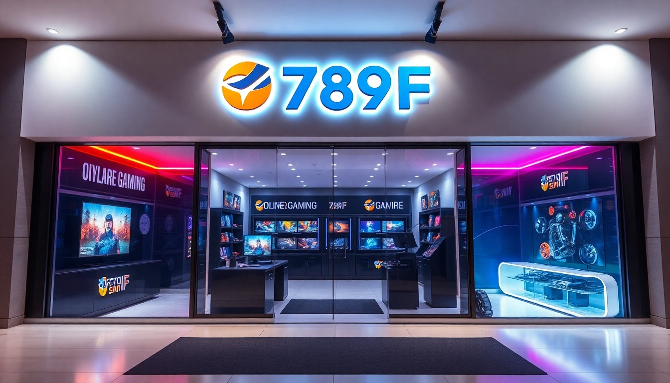 789F digital platform interface highlighting user engagement features and branding elements for effective online presence.