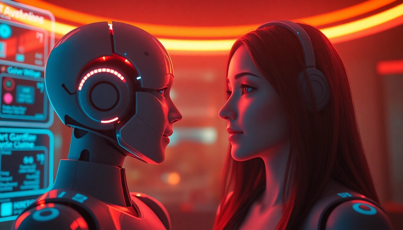 AI girlfriend interacting naturally with user through a realistic digital chat interface, emphasizing emotional connection and unfiltered NSFW conversation capabilities.