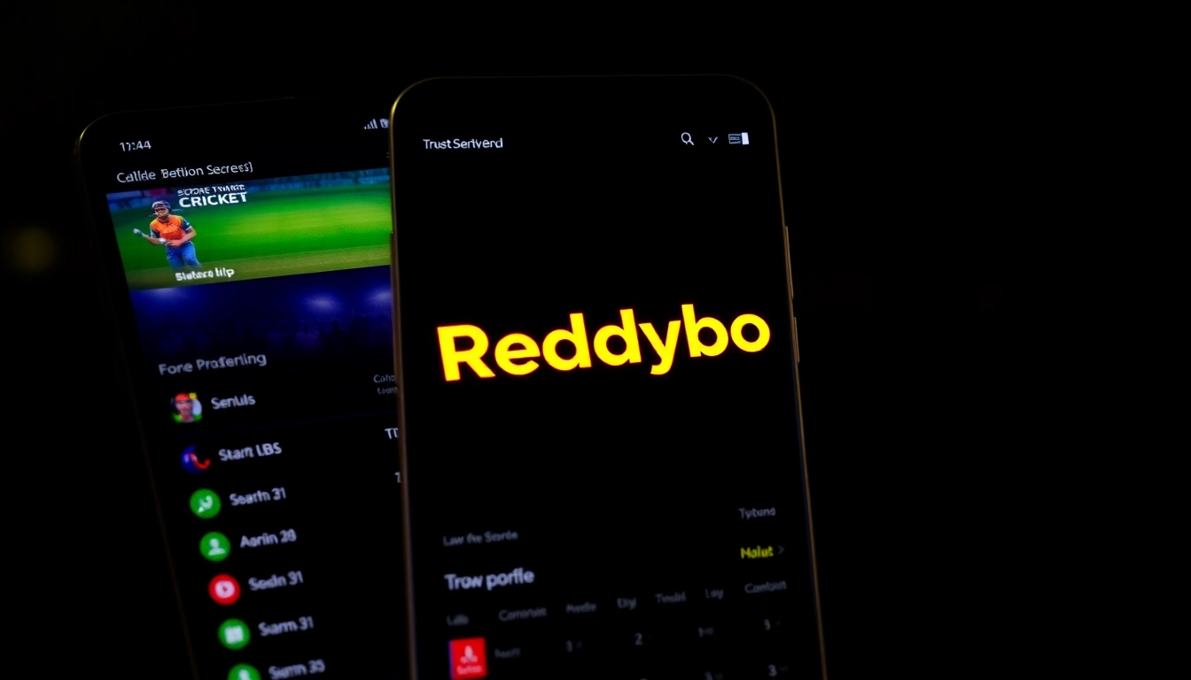 Reddybook platform featuring live cricket updates and betting options, highlighting user engagement and trust for online sports betting in India.