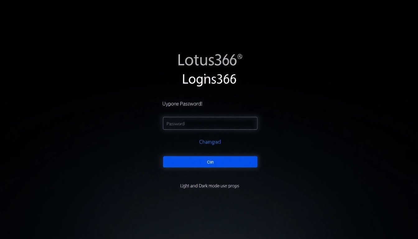 Lotus365 logo displayed on a secure password reset page with clear action prompts and intuitive layout for user account management.