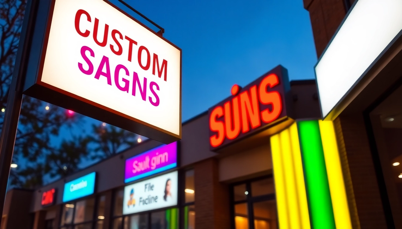High-quality custom signs designed for businesses to attract customers and enhance branding