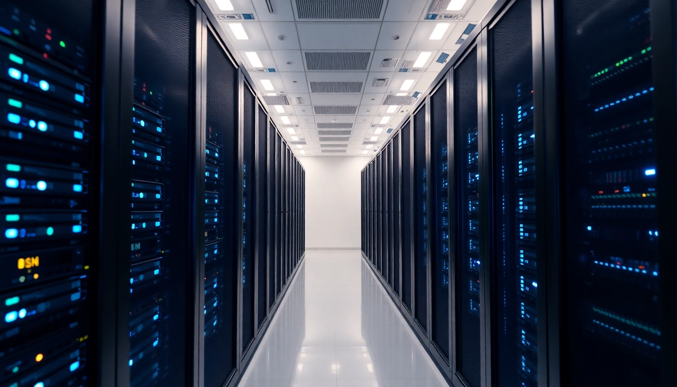 Professional team installing and configuring server refurbished hardware in a modern data