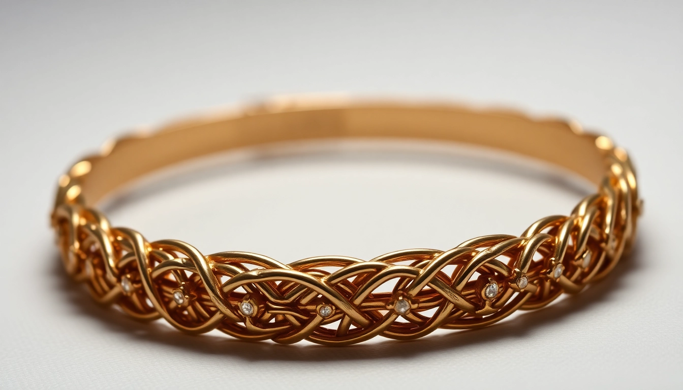 Showcase of a stunning gold bracelet highlighting craftsmanship and elegance for zota