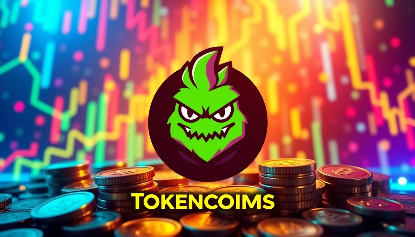 Illustration highlighting Angry Pepe Fork Tokenomics with digital tokens and blockchain