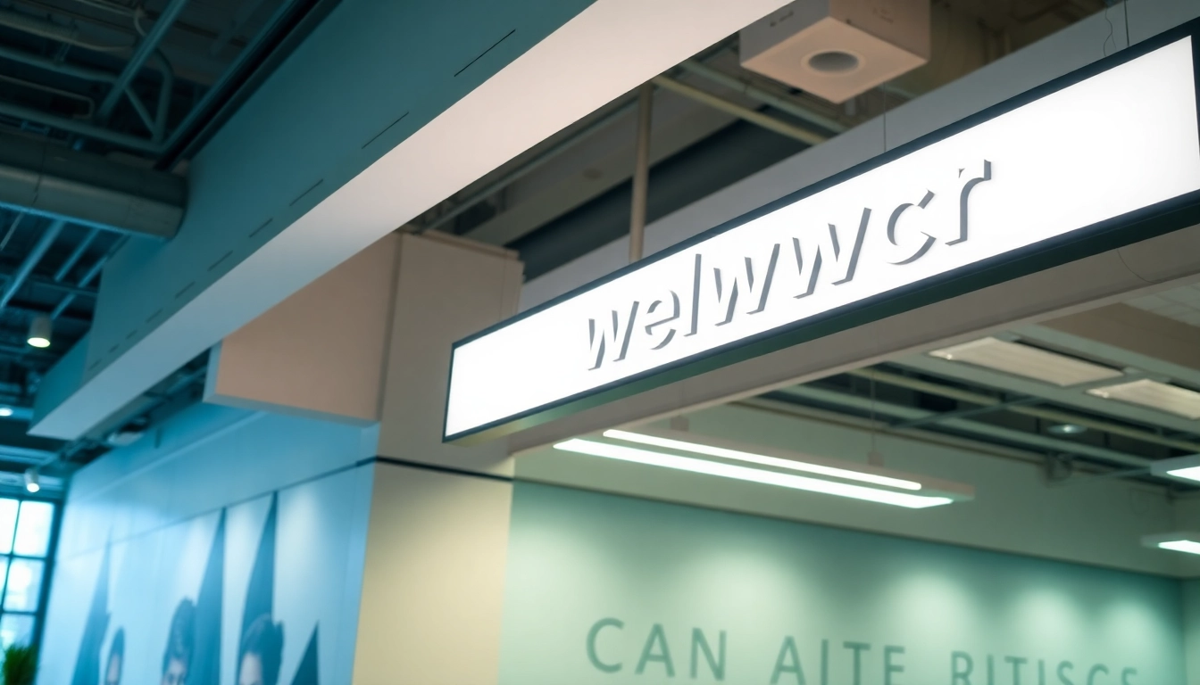 Professional signage and interior design company creating vibrant retail space with custom