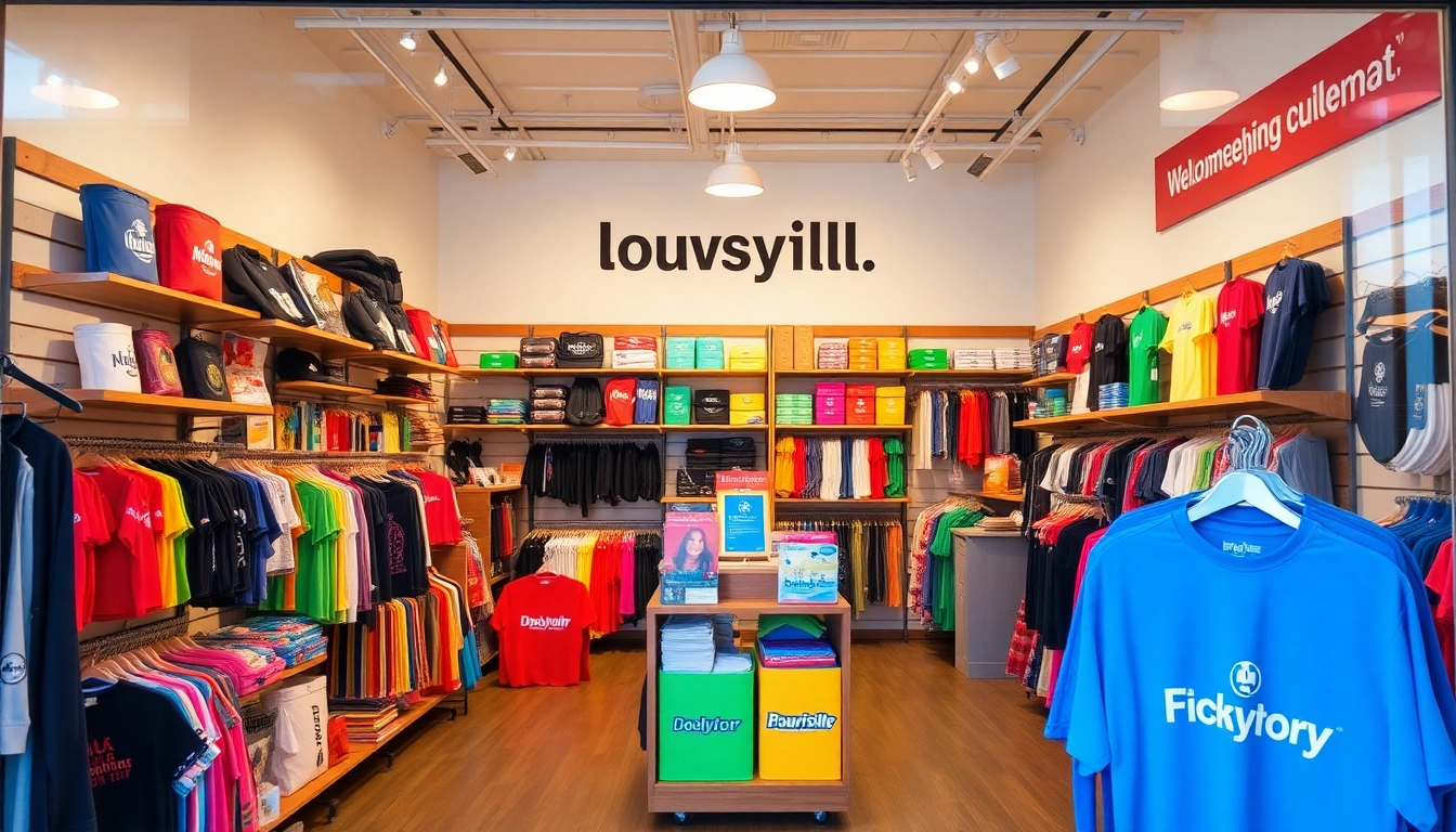 Vibrant display of promotional products in Louisville attracting business customers effectively